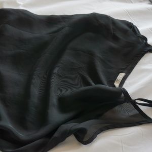 Vintage Forever 21 Mesh Long Black Tank